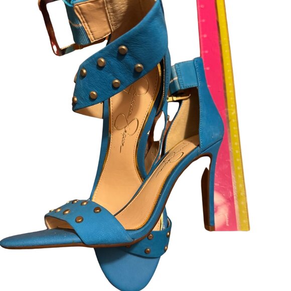 Jessica Simpson Blue Heels Size 7.5 - Picture 5 of 5